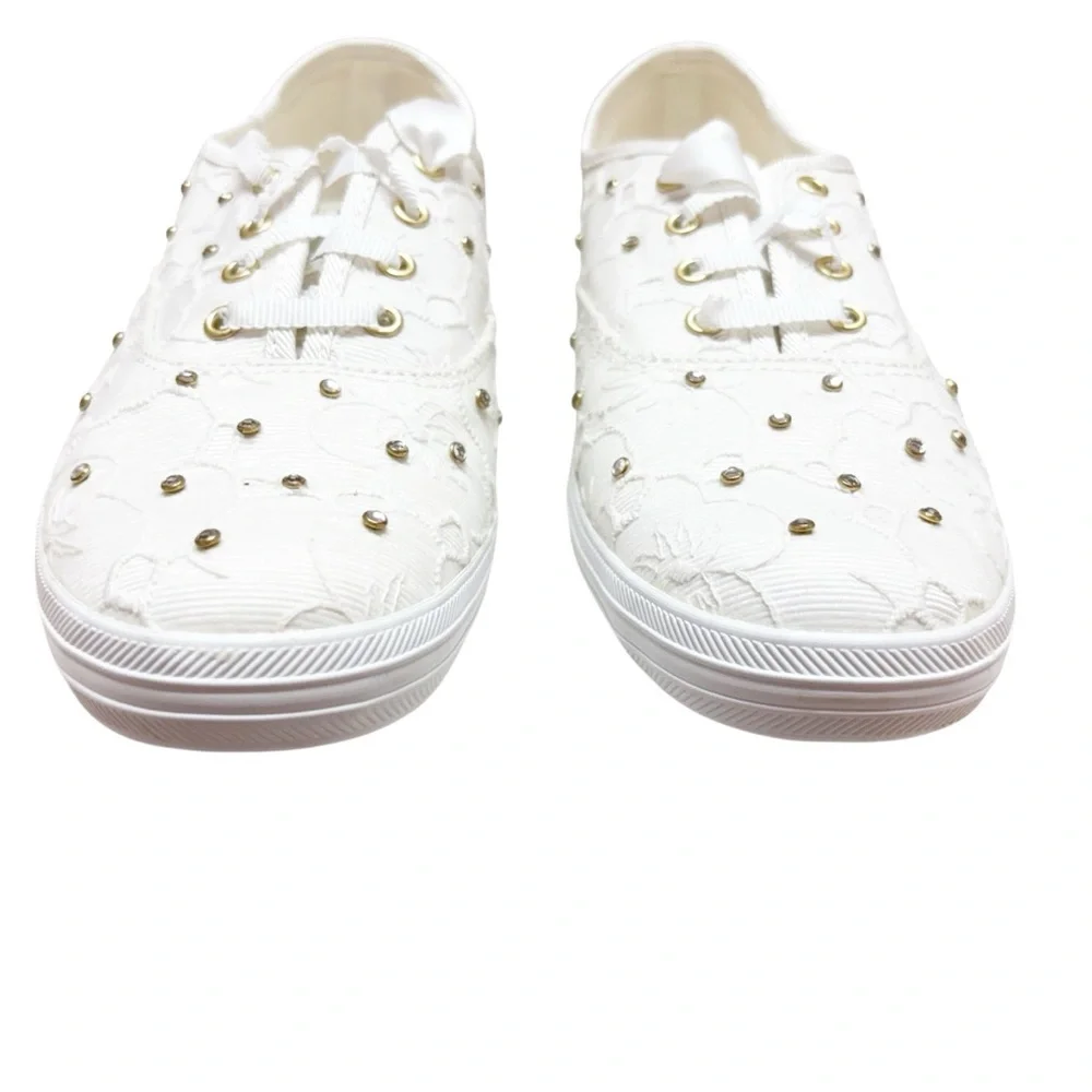 Keds X Kate Spade New York Champion Bridal Lace Sneakers White WF64678 Size 8 - Picture 3 of 11